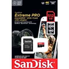 Sandisk 512GB MicroSDXC Extreme Pro 200MB/s Hafıza Kartı