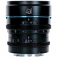 Sirui Nightwalker 75mm T1.2 S35 Cine Lens (E Mount, Siyah)