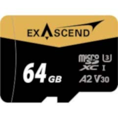 Exascend 64GB 170MB/s A2 V30 MicroSD Hafıza Kartı