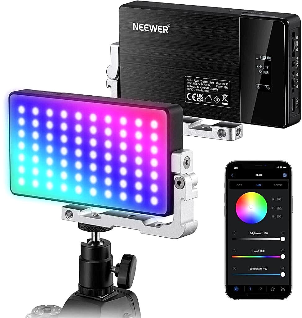 NEEWER SL90 RGB Mini Mobil Video Işığı