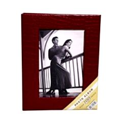 ACR 13x18cm Pencereli Deri Albüm 100'lük (Kırmızı)