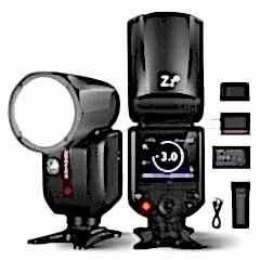 Neewer Z2PRO-N Nikon Uyumlu 76W Yuvarlak Kafa Akülü Tepe Flaşı