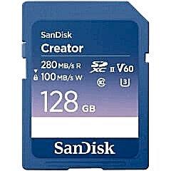 Sandisk 128GB Creator UHS-II 280MB/s V60 SDXC Kart