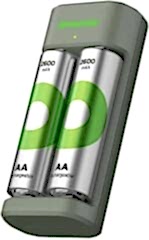 GP E221 Recyko USB Şarj Cihazı + 2600mAh Şarjlı Pil (Adaptör Hariç)