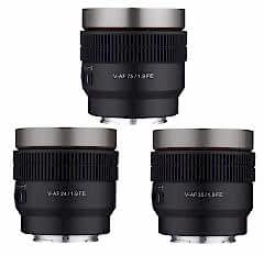 Samyang V-AF 3'lü Set FE Sony E (24mm, 35mm, 75mm T1.9)