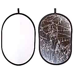 Life 2in1 Beyaz-Gümüş Elips Reflektör 102x153cm