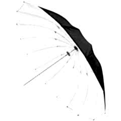 Life 130cm Dış Siyah İç Beyaz Diffuserli Şemsiye