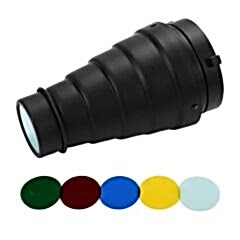 GDX SN-01 120mm Çaplı Petekli Snoot Bowens Adaptörlü Stüdyo Flaş Aksesuarı