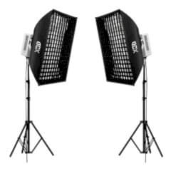 Gdx ML230W Bicolor Video ve Fotoğraf 60x90 Gridli Softbox İkili Sürekli Işık Seti