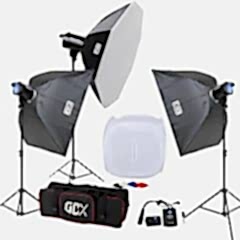 Gdx BM400 3'lü Paraflaş Set + Çekim Çadırı 80x80cm