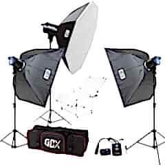 Gdx BM400 3'lü Paraflaş Set + Çekim Masası 60x130cm