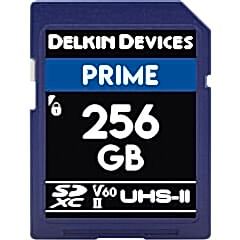 Delkin Devices 256GB Prime SDXC UHS-II 280MB/s V60 Hafıza Kartı