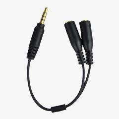 JJC Cable-SPY1 Telefon & Tablet İçin Mikrofon Adaptörü (3.5mm TRSS Erkek - 3.5mm TRS Dişi)