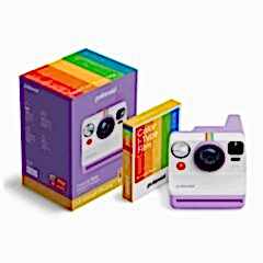 Polaroid Now Gen3 Purple + Color Film Bundle (8 Film)
