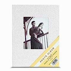 ACR 10x15cm Pencereli Deri Albüm 100'lük (Beyaz)