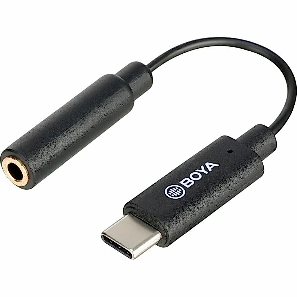 Boya BY-K9 3.5mm TRRS / USB Type-C Mikrofon Adaptörü