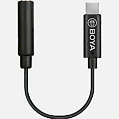 Boya BY-K9 3.5mm TRRS / USB Type-C Mikrofon Adaptörü