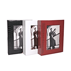 ACR 10x15cm Pencereli Deri Albüm 200'lük (Beyaz)