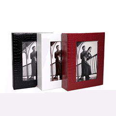 ACR 10x15cm Pencereli Deri Albüm 200'lük (Gri)