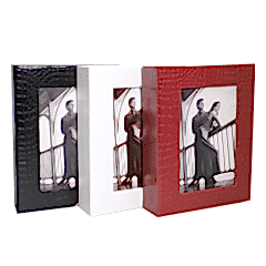 ACR 13x18cm Pencereli Deri Albüm 200'lük (Kırmızı)