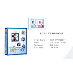 ACR 10x15cm Girl 200'lük Pencereli Bebek Albümü (Pembe)