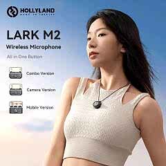 Hollyland Lark M2 Combo Kablosuz Mikrofon Sistemi (Siyah)
