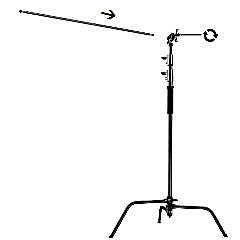 GVM C330 320cm C-Stand & Grip Arm (130cm) Kit (Çelik)