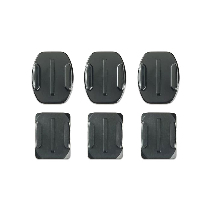 GoPro Yapışkan Eğik ve Düz Yüzey Bağlantı Parçası (3'lü Paket)