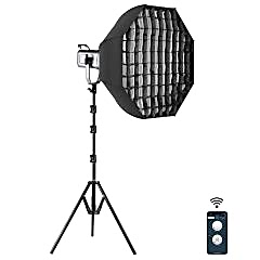 GVM PR150DBi-Color LED Video Işığı Ayaklı Softbox Set
