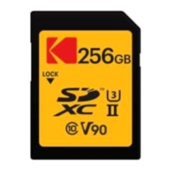 Kodak 256GB UHS-II U3 V90 SD Hafıza Kartı (280MB/s - 240MB/s)