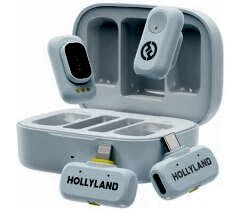 Hollyland LARK A1 Combo Blue 2 Kişilik Kablosuz Mikrofon Sistemi - Mavi